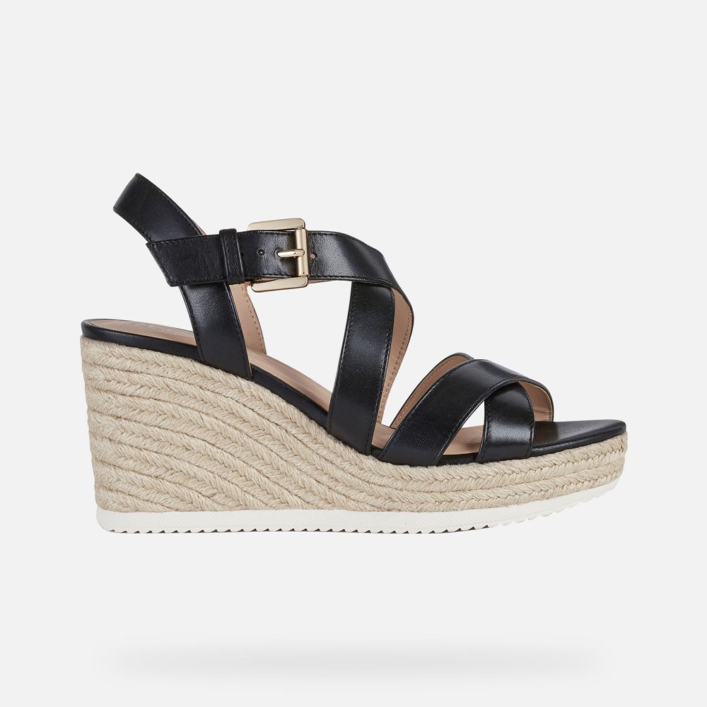 Sandalias Geox Senhora Pretas - Ponza - FWDCE2718